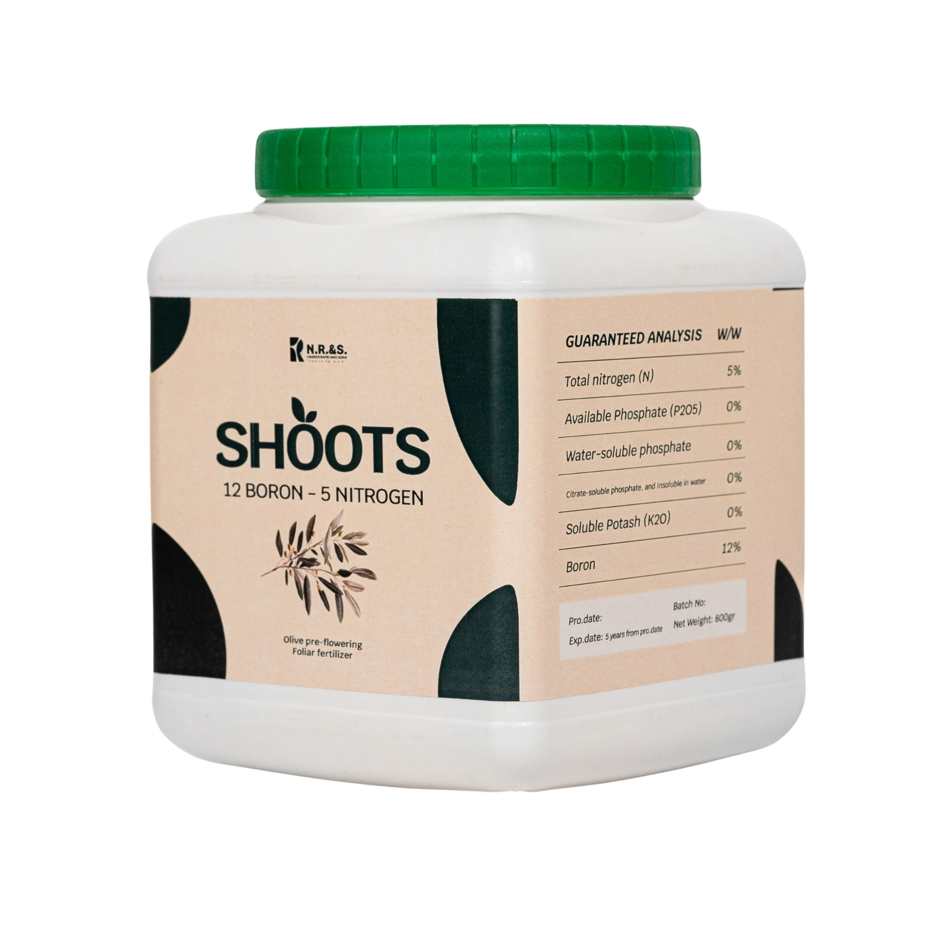 Shoots 12 Boron+ 5 Nitrogen